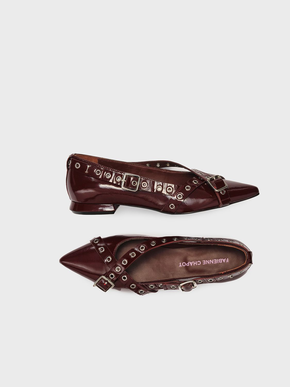 FABIENNE CHAPOT Clara Ballerina Deep Burgundy