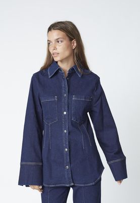 CO’COUTURE TheoCC Fitted Denim Shirt