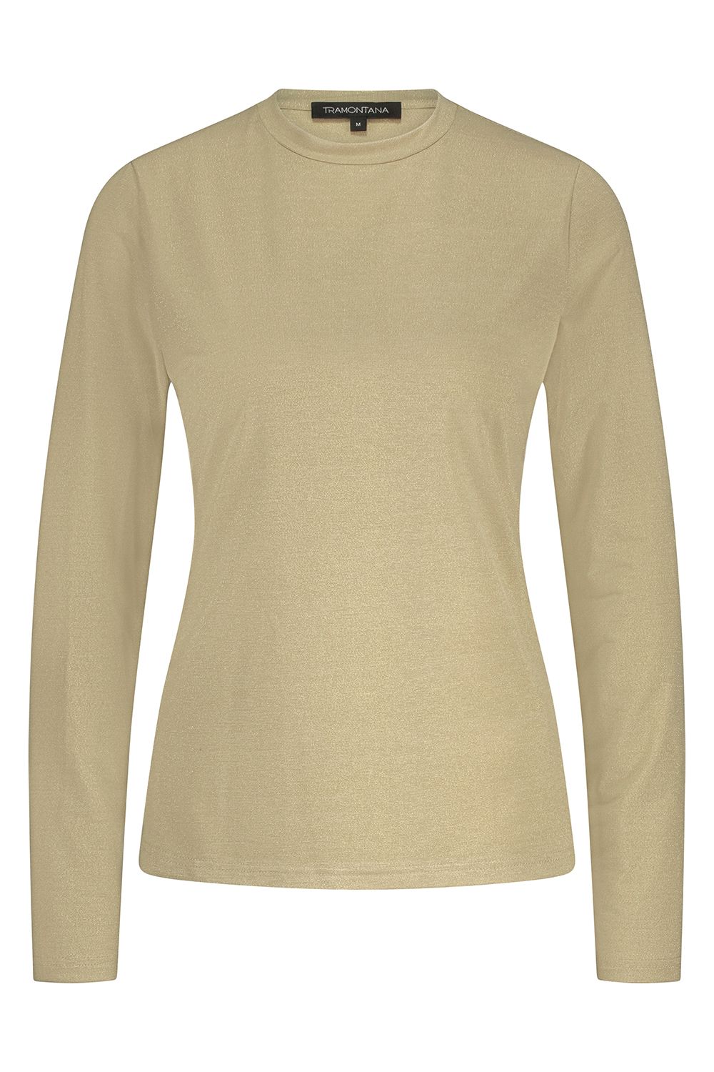 TRAMONTANA Mock Neck Glitter Top