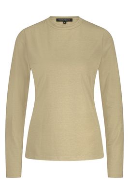 TRAMONTANA Mock Neck Glitter Top