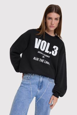 ALIX THE LABEL ladies knitted vol.3 sweater Black