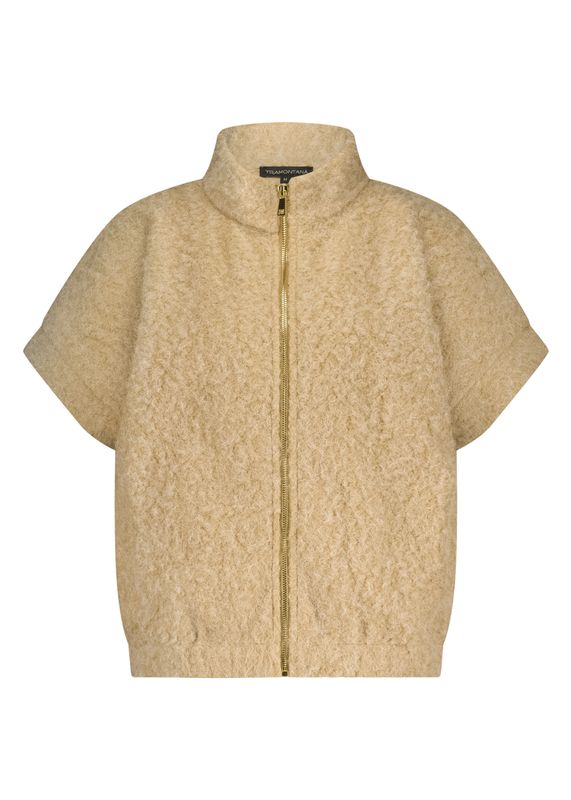 TRAMONTANA Bouclé Short-Sleeve Jacket