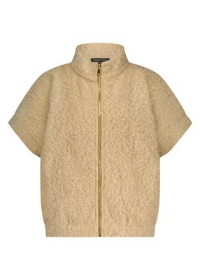 TRAMONTANA Bouclé Short-Sleeve Jacket