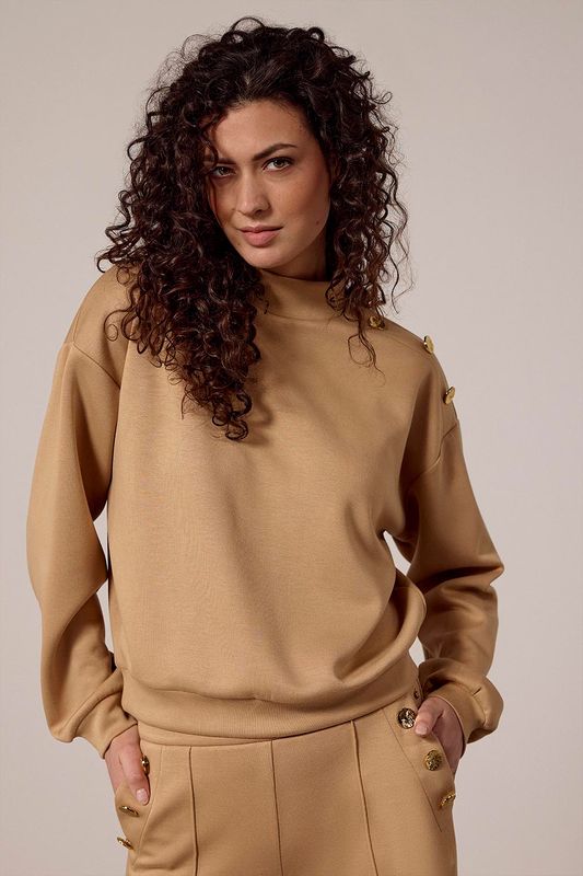 TRAMONTANA Technical Sweat Jumper CAMEL