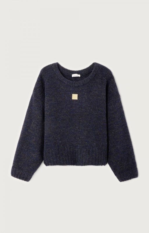 AMERICAN VINTAGE EAST18VMH25 NAVY MOLINE KNIT