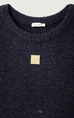 AMERICAN VINTAGE EAST18VMH25 NAVY MOLINE KNIT