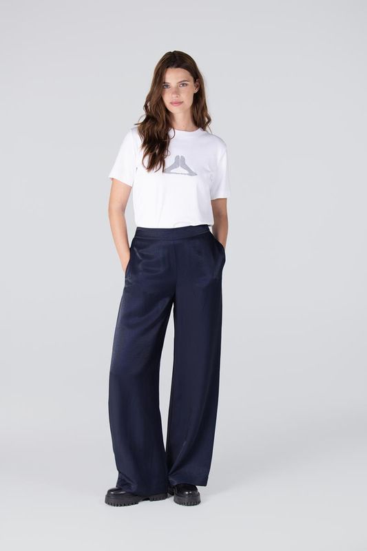 JANSEN AMSTERDAM DO BROEK WS 429 wide long elastic waist at back