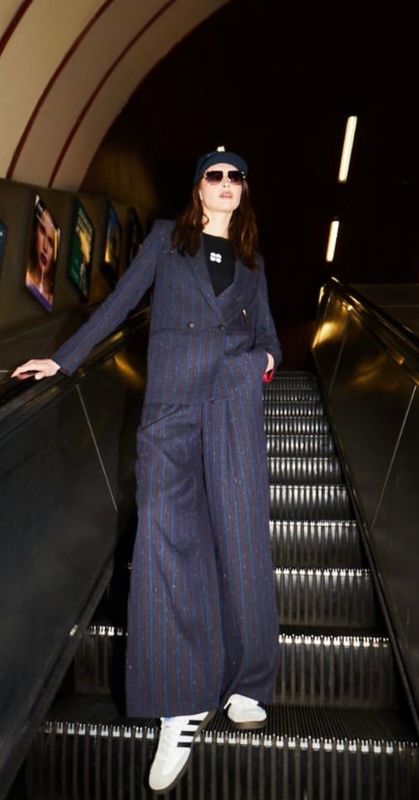 IMPREVU BLAZER DUERO Blue/Bordeaux