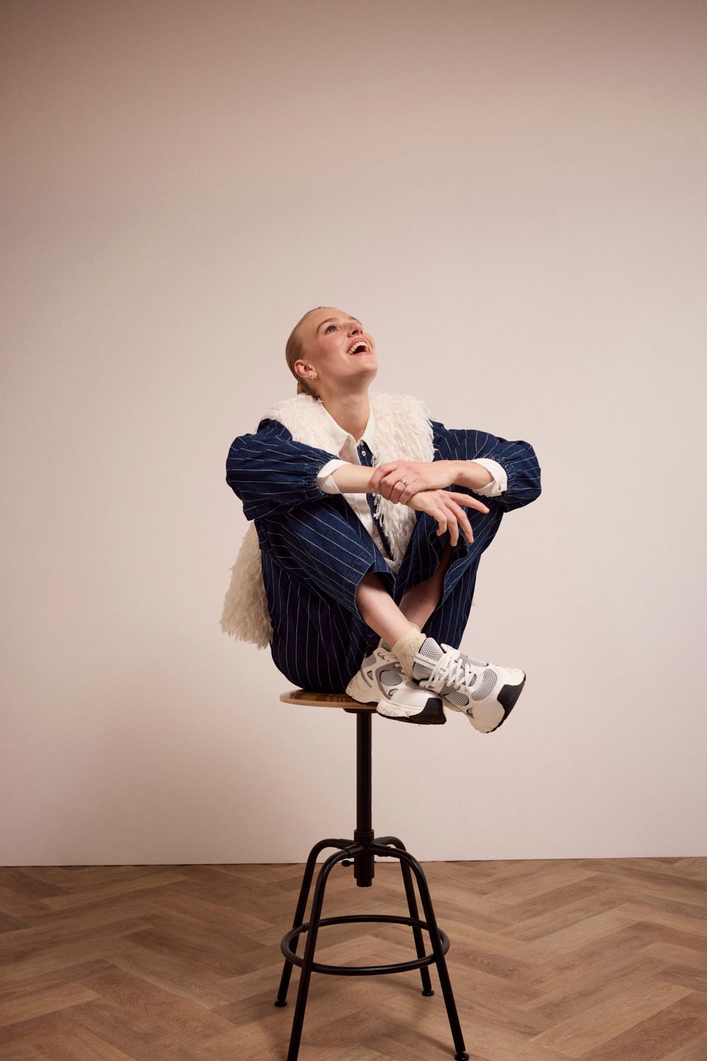 TRAMONTANA Faux Fur Feather Vest