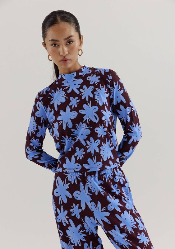 HARPER &amp; YVE JEFF-LS BLUE BLOSSOM