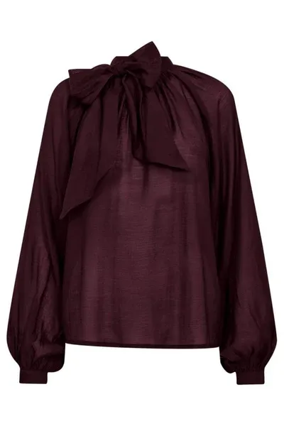 COPENHAGEN MUSE CMTILLY-BLOUSE Windsor wine