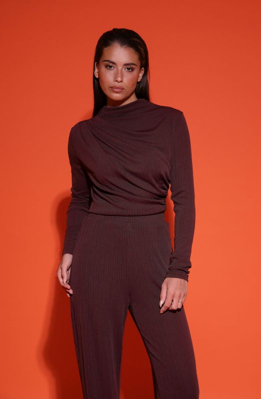 STUDIO AMAYA Bo Top Brown