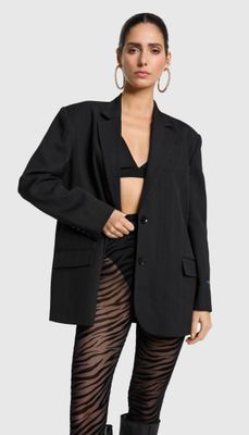 ALIX THE LABEL ladies knitted zebra mesh legging