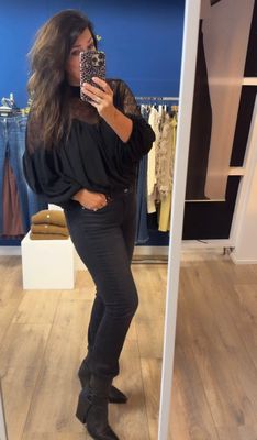 CO’COUTURE MingoCC Mix Lace Blouse