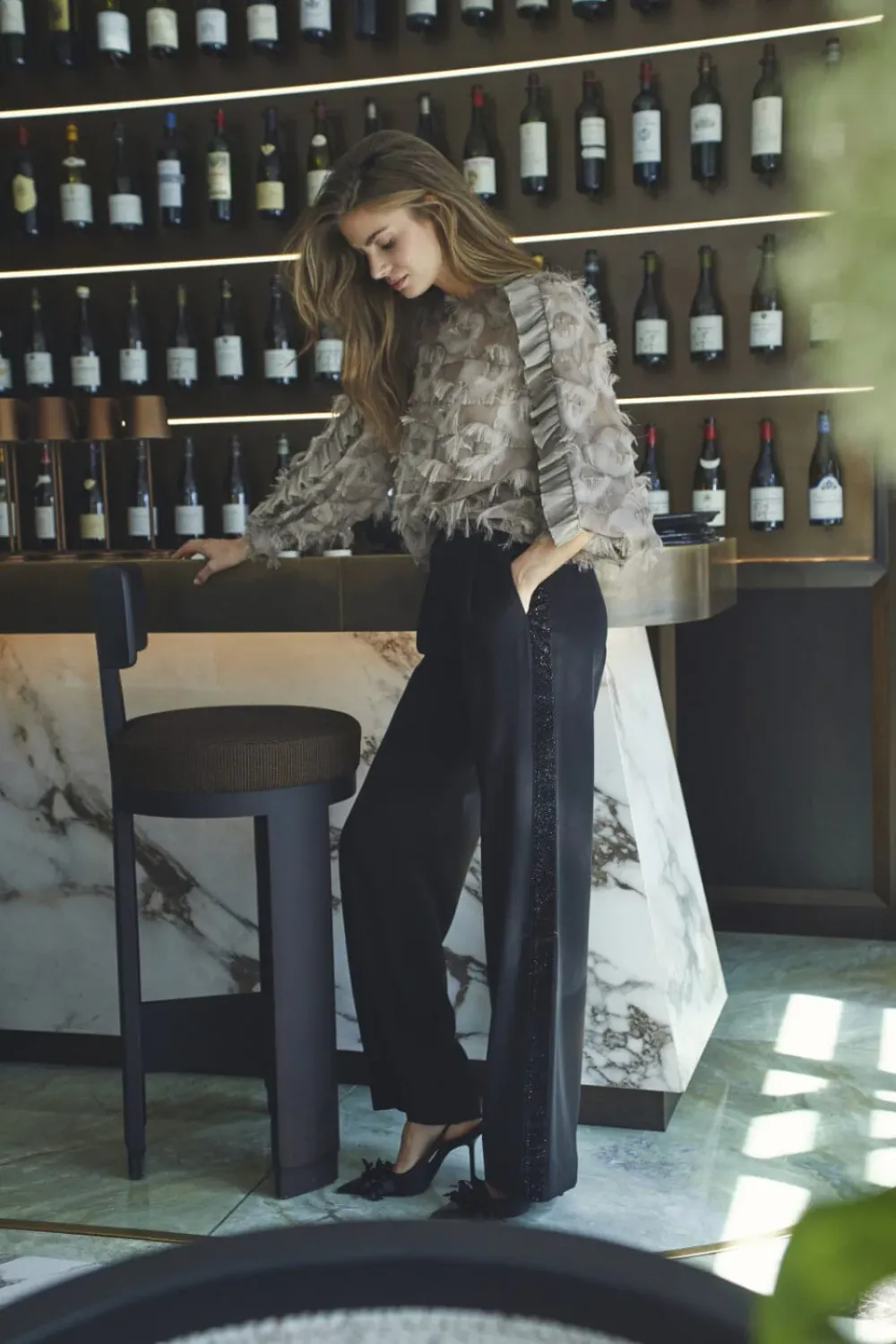 CO’COUTURE AminaCC Logo Shimmer LL Pant