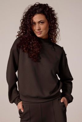 TRAMONTANA Technical Sweat Jumper ESPRESSO