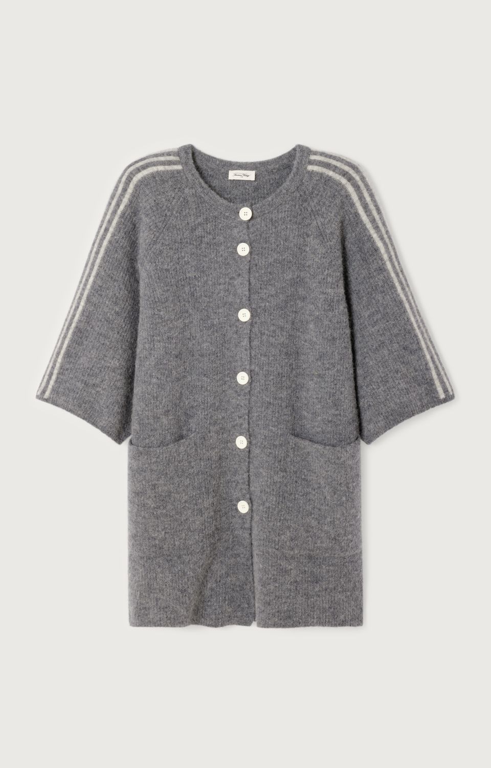 AMERICAN VINTAGE GILET VITO19KE26 STEEL MELANGE