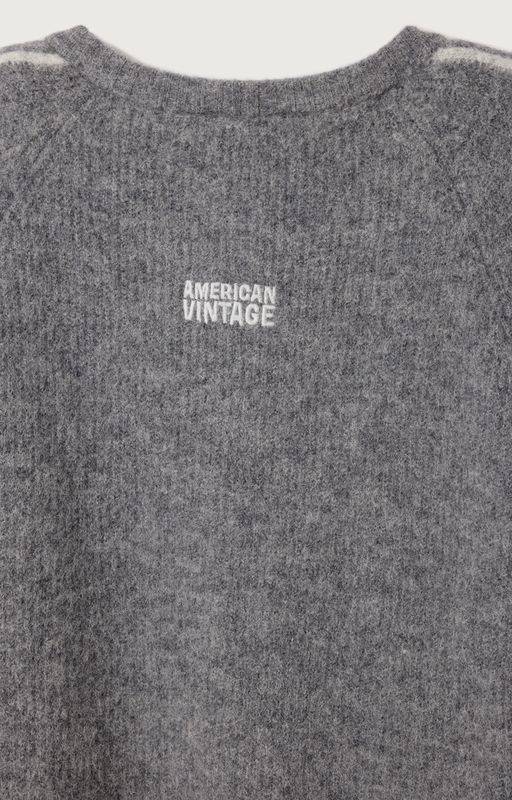 AMERICAN VINTAGE GILET VITO19KE26 STEEL MELANGE