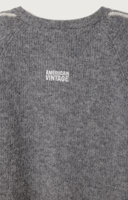 AMERICAN VINTAGE GILET VITO19KE26 STEEL MELANGE