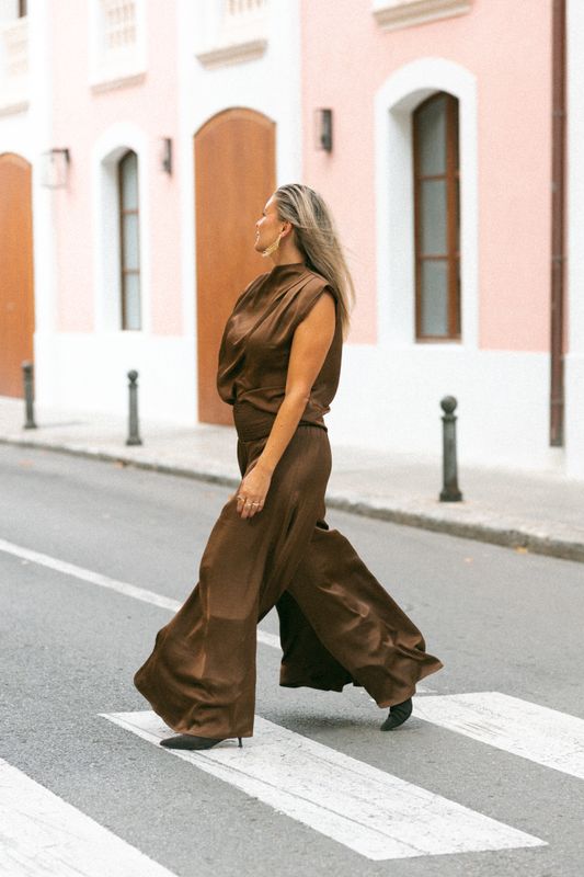 BOLINA ISLAND Cariño flare I Dark brown