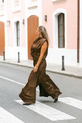 BOLINA ISLAND Cariño flare I Dark brown