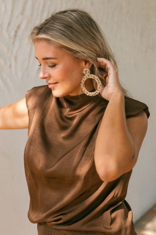 BOLINA ISLAND Cariño top I Dark brown