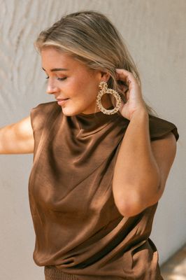 BOLINA ISLAND Cariño top I Dark brown