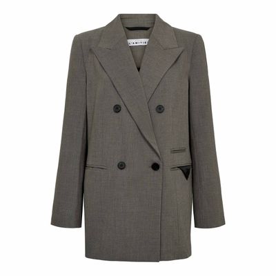 HAUTE L’AMITIÉ Nicole Low Triangle Blazer Beige Melange