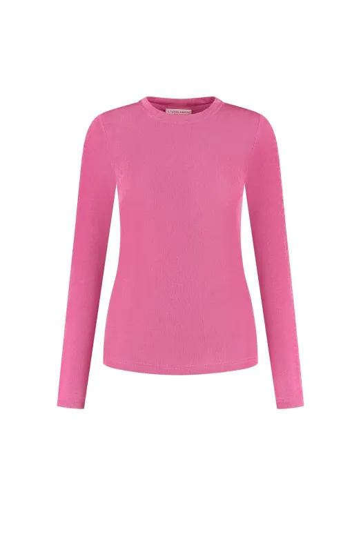 STUDIO AMAYA LYNN T-SHIRT | FUCHSIA