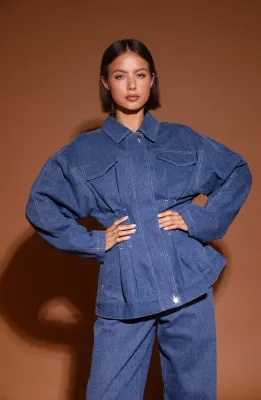 STUDIO AMAYA JACK JACKET | BLAUW