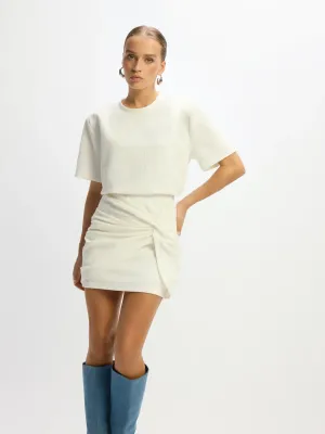 ladies knitted tight boucle skirt DOMINIQUE