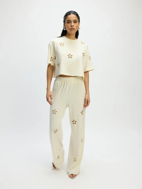 Refined Department ladies knitted straight leg pants ELEANOR