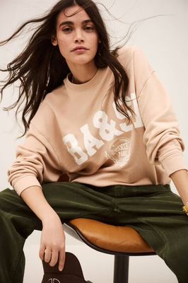 BA&amp;SH SWEATSHIRT BENJAMIN 1E26BENJ POUDRE