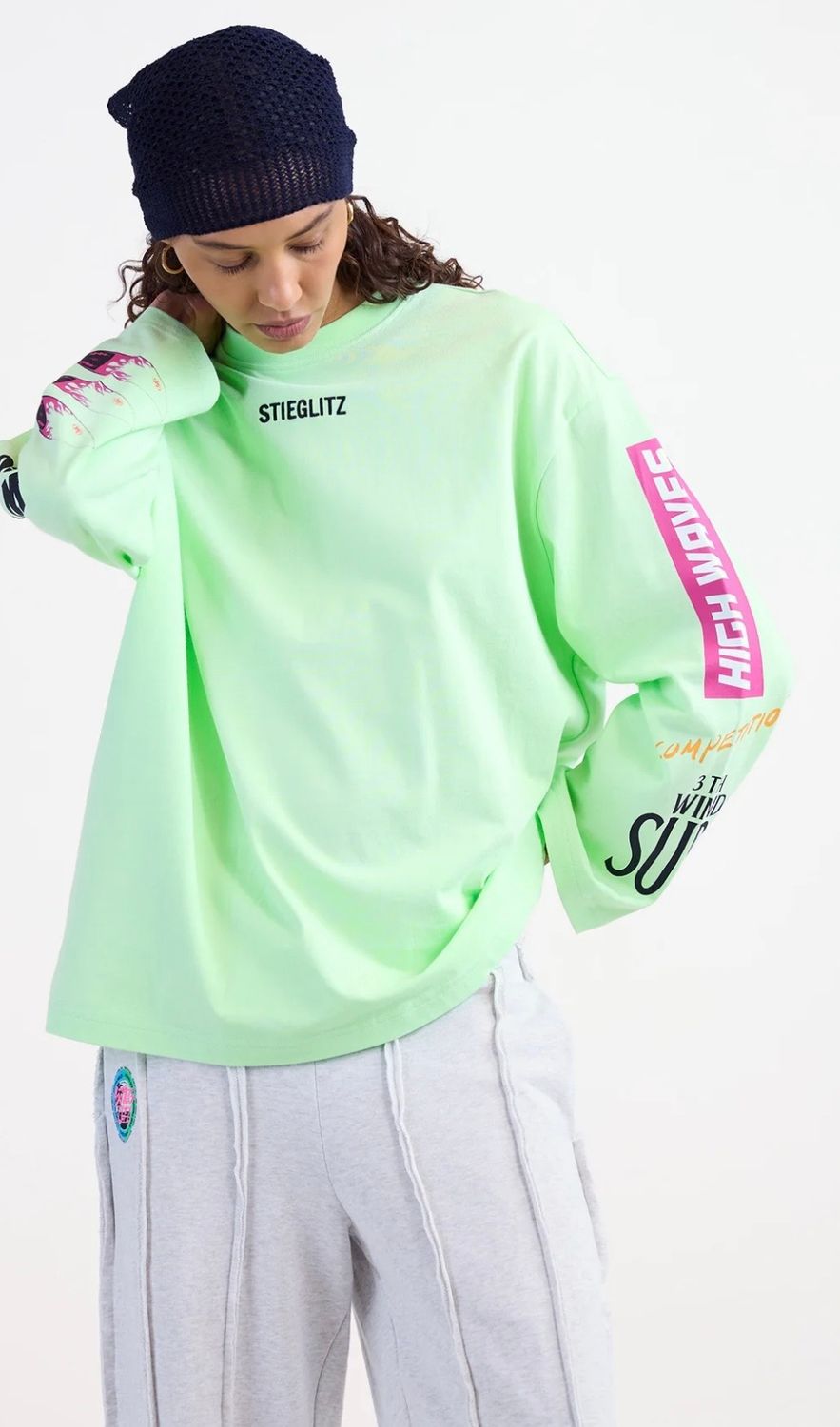 STIEGLITZ Monica Wide Skate Longsleeve green