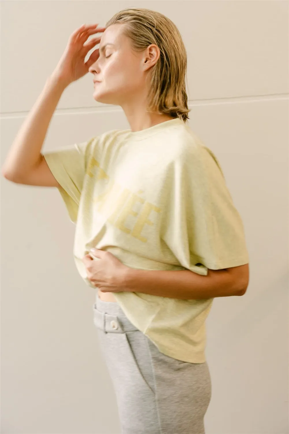 AIMEE THE LABEL BenjaminS6 tone-on-t YELLOW