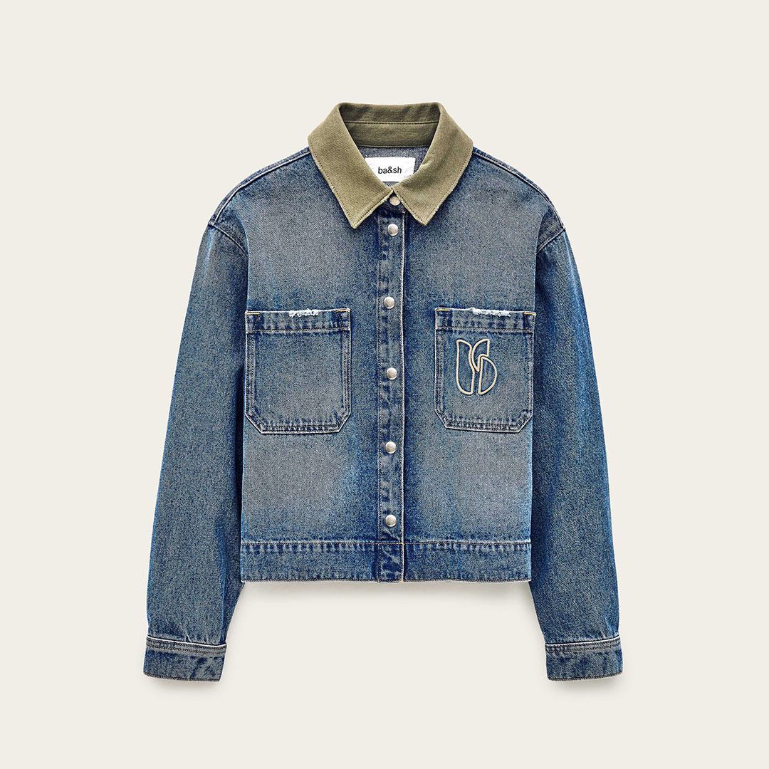 BA&amp;SH VIGILIO JEANS JACKET 1E26VIGI LIGHTUSEDBLUE