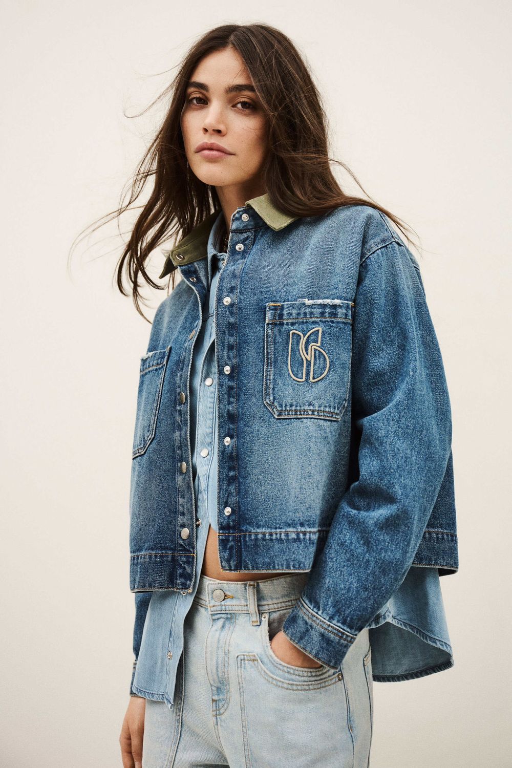 BA&amp;SH VIGILIO JEANS JACKET 1E26VIGI LIGHTUSEDBLUE