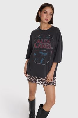 ALIX THE LABEL ladies knitted band shirt