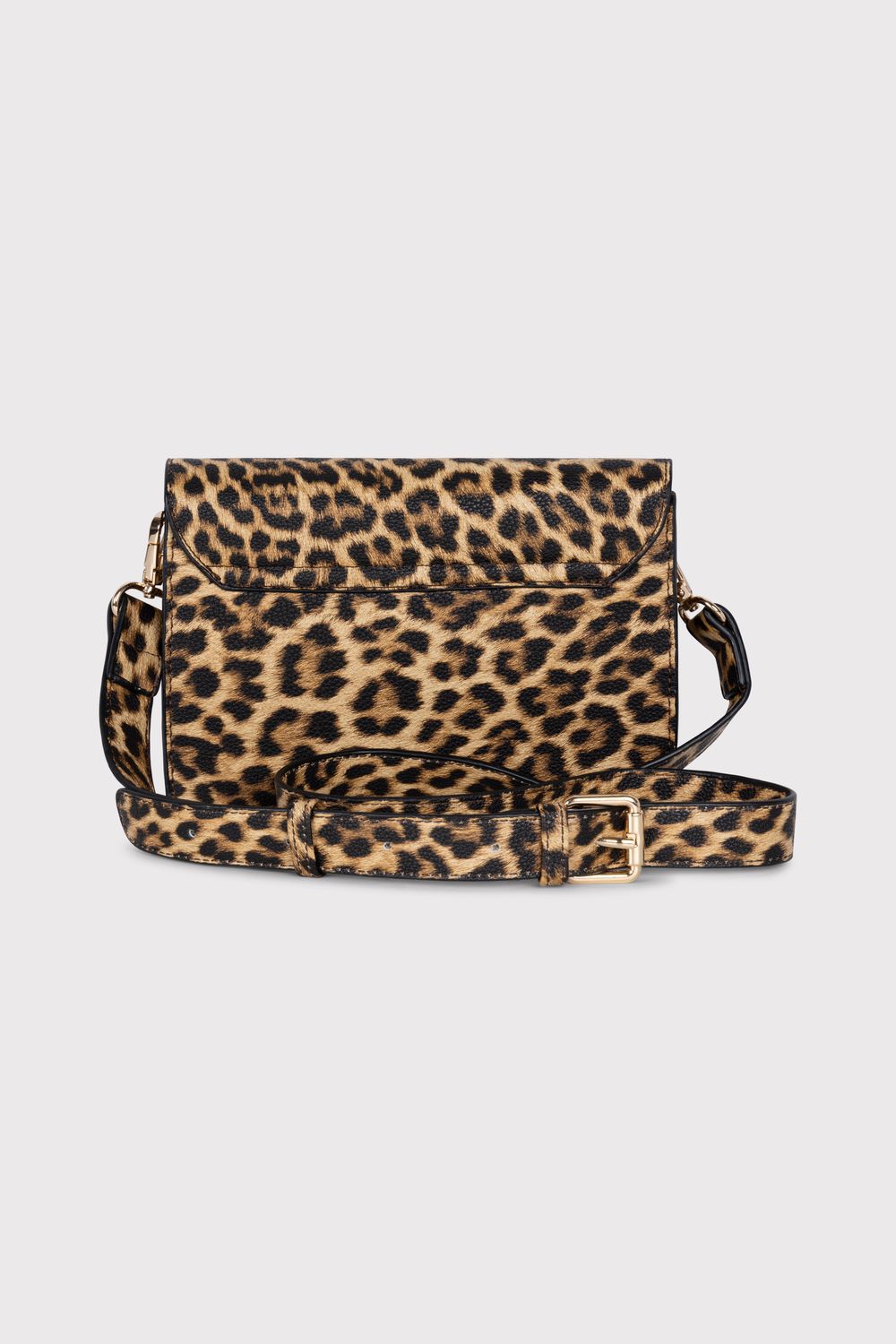 ALIX THE LABEL ladies woven leopard shoulderbag