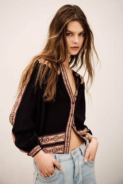 BA&amp;SH CHEMISE VALDA  1E26VALD CARBONE