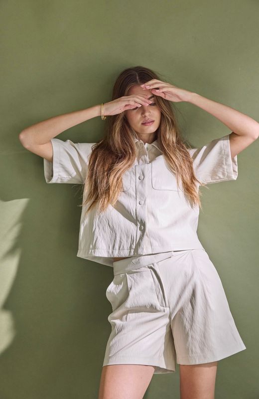 CO’COUTURE GittCC SS Shirt Bone 45052