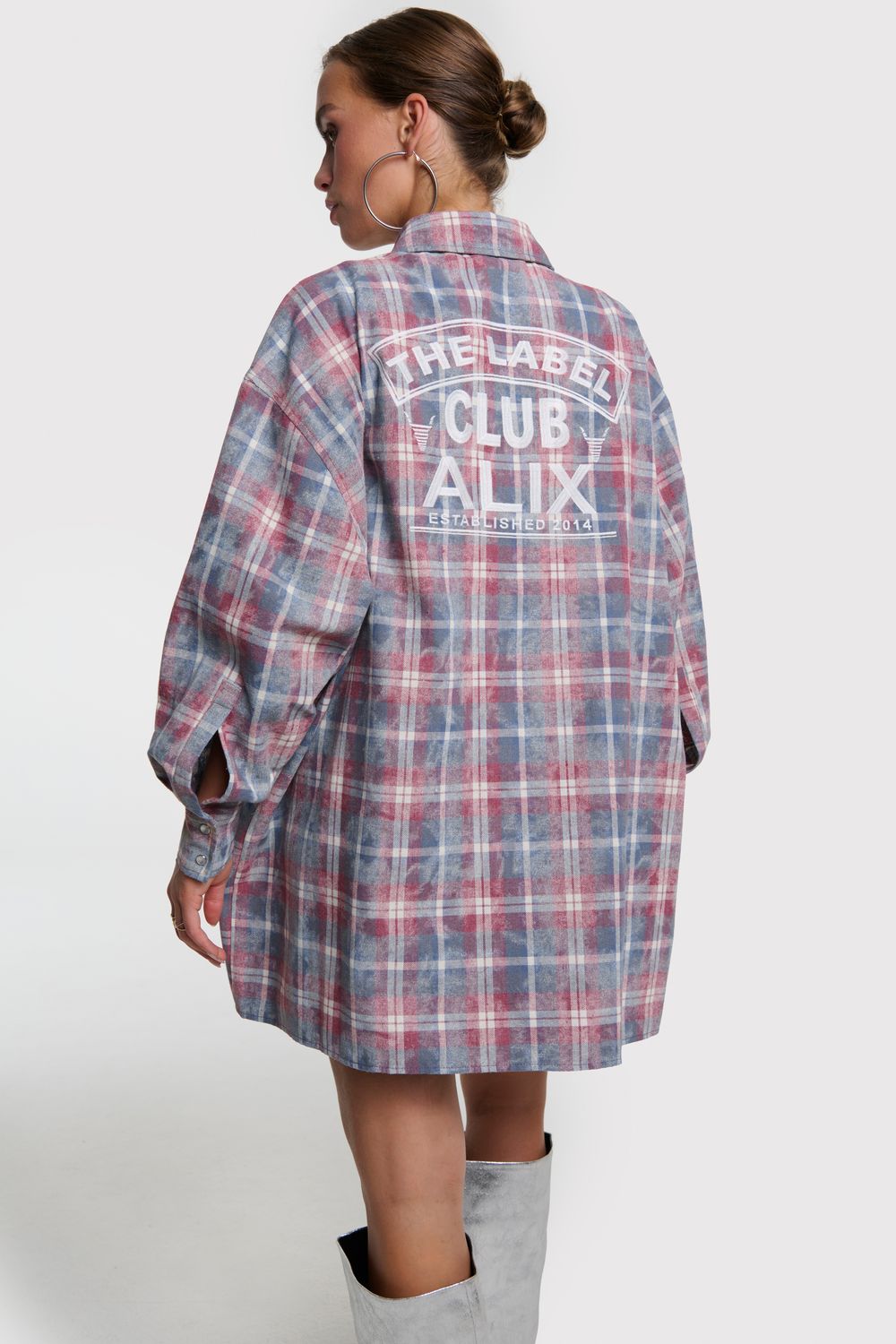 ALIX THE LABEL ladies woven checked dress 2603395618 Multi colour