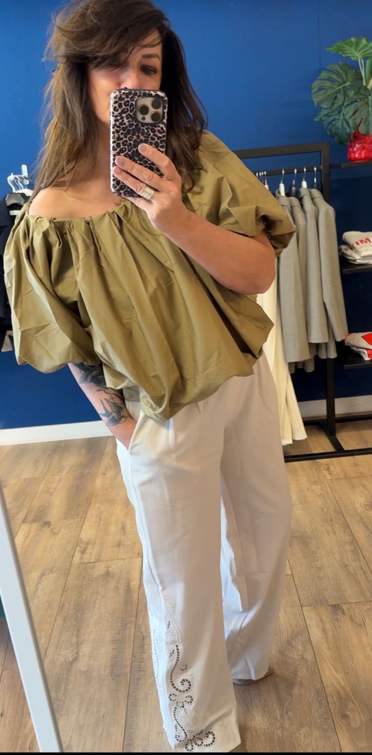 OU. Top Palloncino Sage