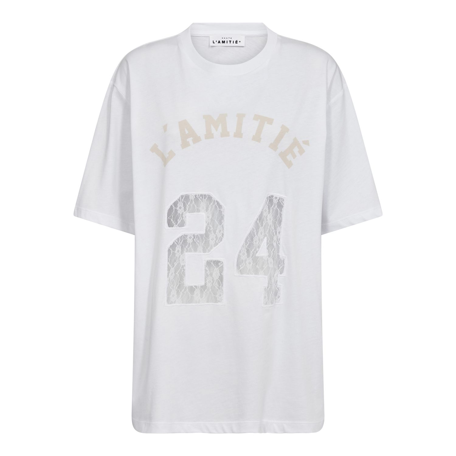 HAUTE L’AMITIÉ 24 Lace Number Tee White