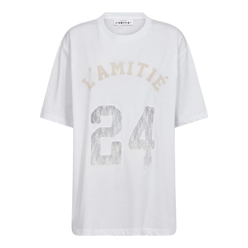 HAUTE L’AMITIÉ 24 Lace Number Tee White