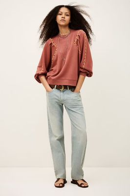 BA&amp;SH SWEATER MESTA 1E26MEST ROZE