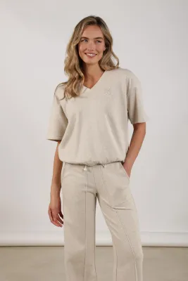 NUKUS Cici Pullover Lurex V-neck