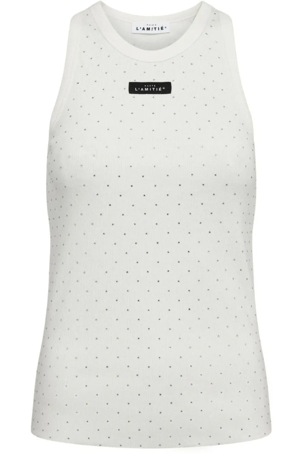 HAUTE L’AMITIÉ Rib Badge Stone Tank