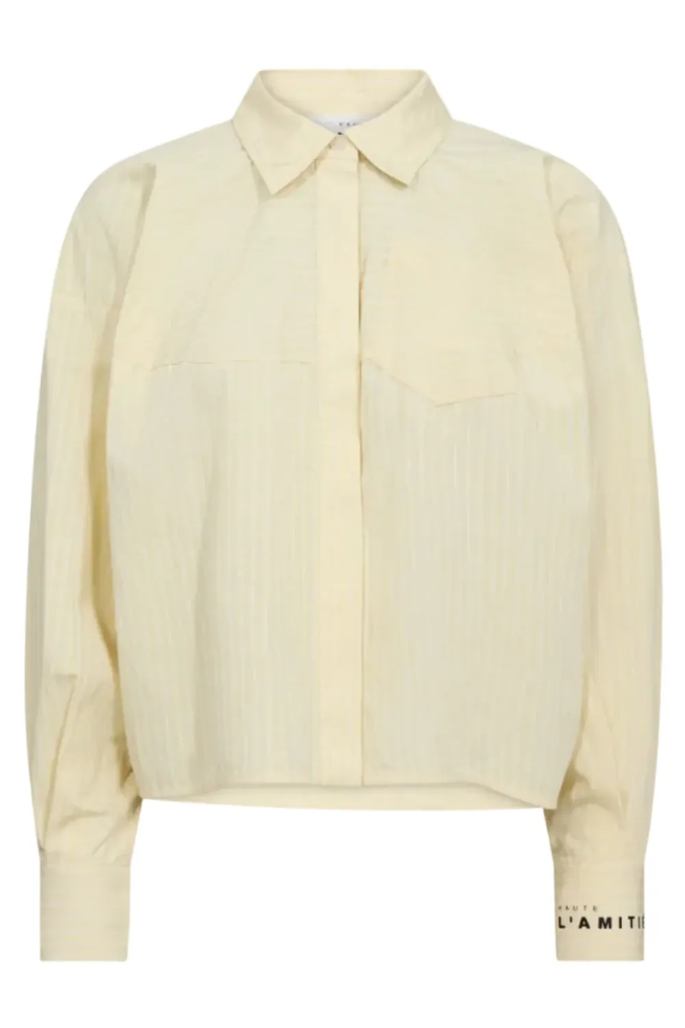HAUTE L’AMITIÉ Sophie Yellow Stripe Shirt