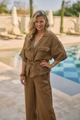 NUKUS Elma Blouse Fango